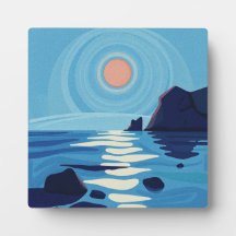 Serene Abstract Seascape Art