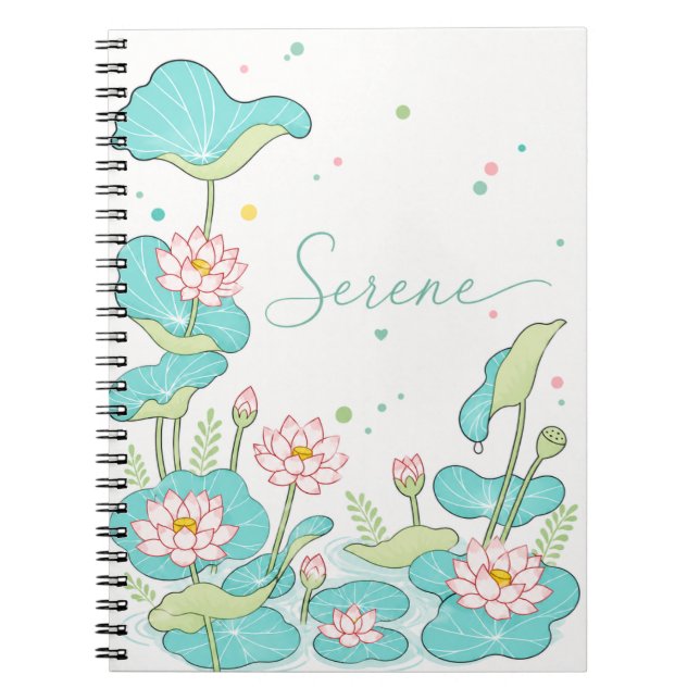 Serene-Aesthetic  Notebook (Front)