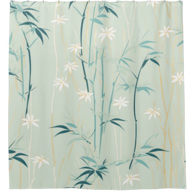 Serene Bamboo Blossom Asian  (9) (Front)