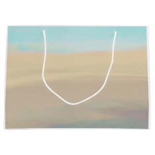 Serene beach sand water waves sandscape Gift Bag
