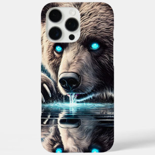 Serene Bear and Shadowed Fierce Reflection iPhone 16 Pro Max Case