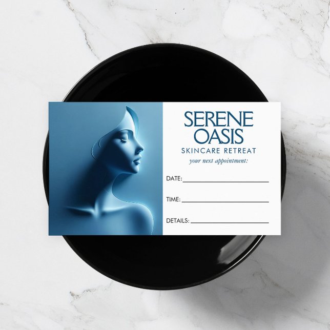 Serene Beauty Skincare, Massage, Spa Appointment Card (Creator Uploaded)