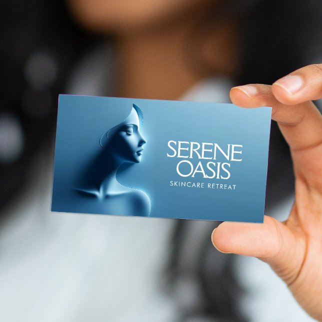 Serene Beauty Skincare, Massage, Spa Business Card (Creator Uploaded)