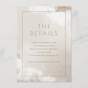 Serene Beige Cloud Details Enclosure Card