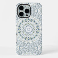 Serene Blue and Green Mandala Pattern Design