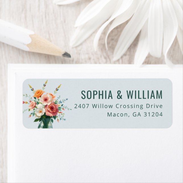 Serene Blue Floral Illustration (Insitu)