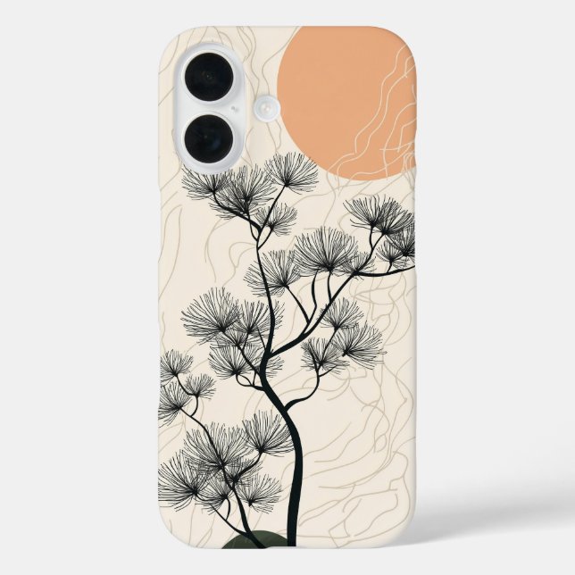Serene Branch Sunrise Phone Case (Back)