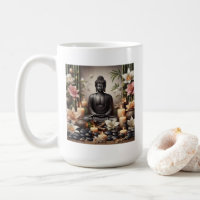 Serene Buddha in Prayer Mug