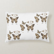 Serene Butterfly Throw Pillow