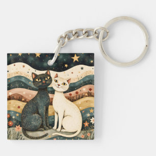 Serene Cats Keychain