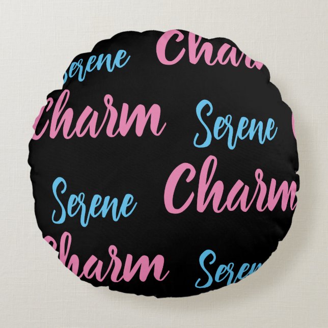 Serene Charm Round Coussin (Devant)