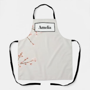 Serene Cherry Blossom Minimalist Apron