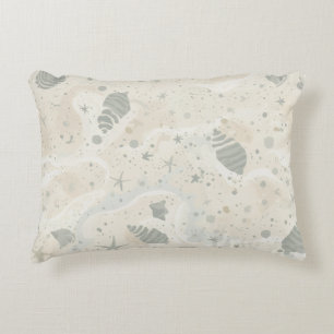 Serene Coastal Tidepool Accent Pillow