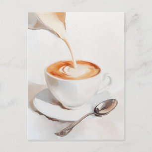 Serene Coffee Moment  Postcard