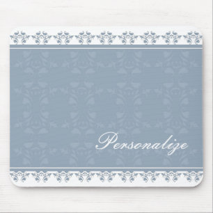 Serene Damask Border Mousepad