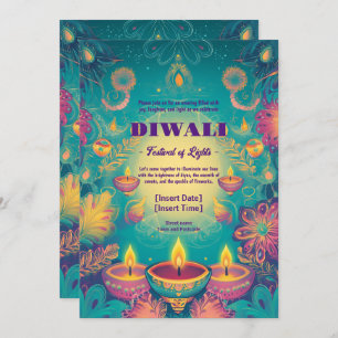 Serene Diwali Grace Invitation