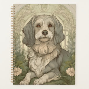 Serene Dog Planner with Soothing Design