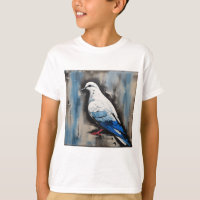 "Serene Dove of Peace: Acrylic Style"