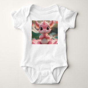 Serene Dragon on Lotus - Baby Bodysuit