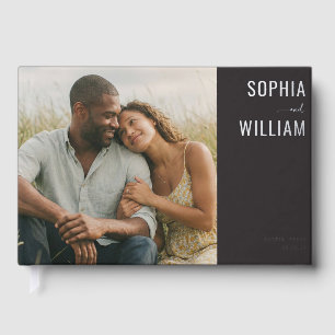 Serene Earthy Romantic Photo Guest Book