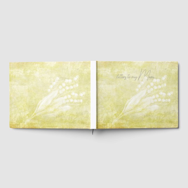  Serene Floral Loss of Mother Personalized Journal Guest Book (Full)