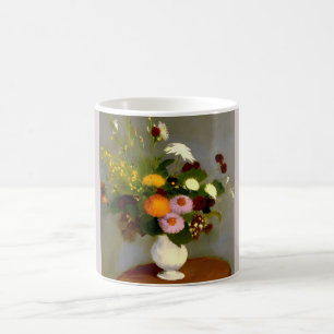 Serene Floral Still Life Print Coffee Mug