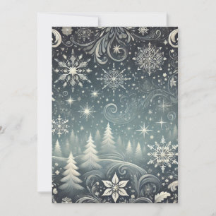Serene Forest Christmas Holiday Card