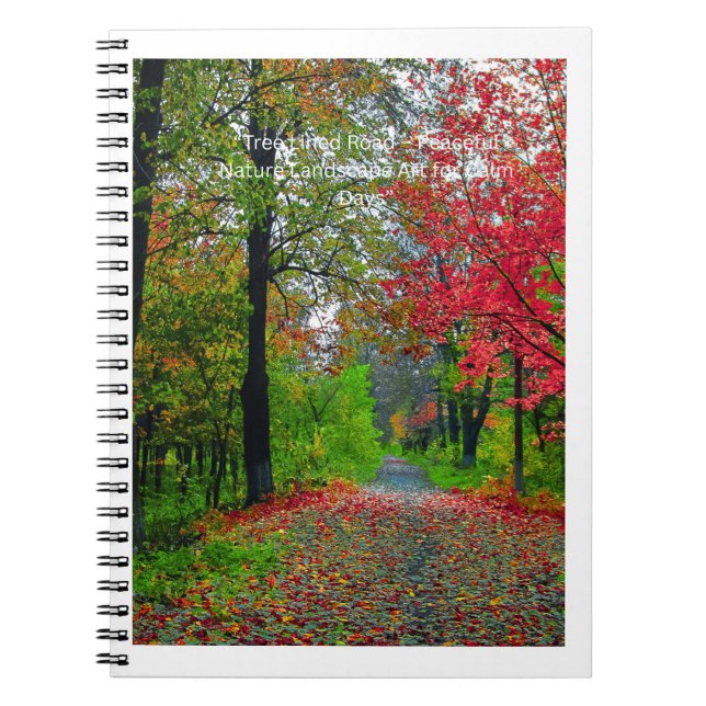 Serene Forest Notebook Cover - Peaceful Woodland  (Front)