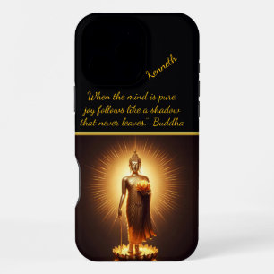 Serene Golden Buddha wisdom, iPhone 16 Pro Max Case