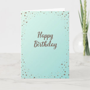 Serene Green Birthday Card