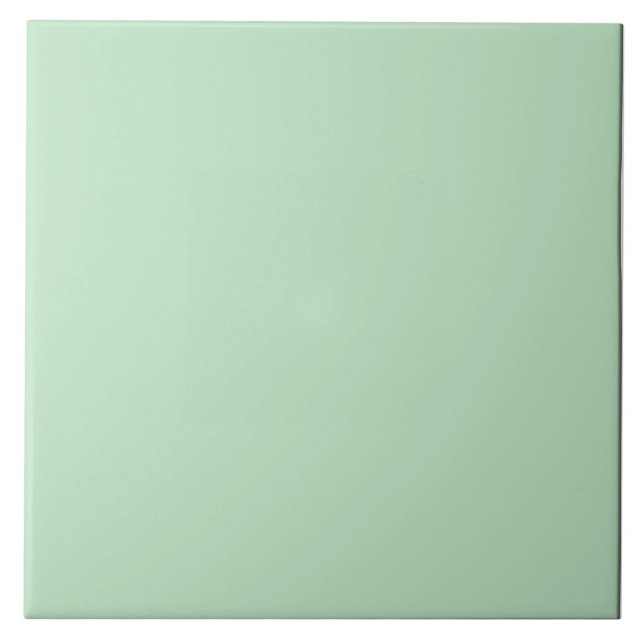 Serene Green Ceramic Tile. Tile (Front)