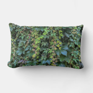 Serene Green Ivy Wall Hanging Vines Plant Leaves Lumbar Pillow