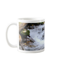 Serene Green Mossy Stream Coffee Mug