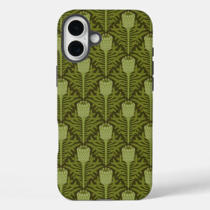 Serene Green Plant Motif for Modern Decor iPhone 16 Plus Case
