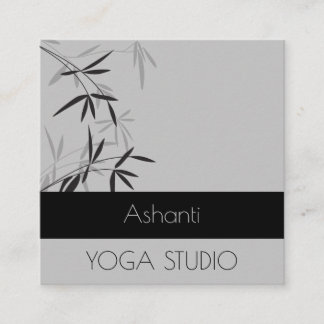 Serene Grey Bamboo Holistic Business Card