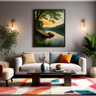 Serene Horizon Canvas Print