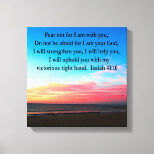SERENE ISAIAH 41:10 SUNRISE PHOTO CANVAS PRINT