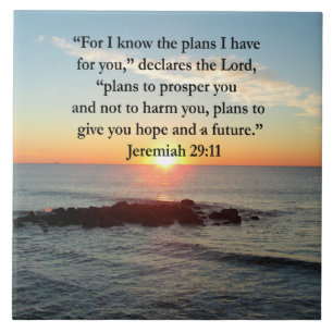 SERENE JEREMIAH 29:11 SUNRISE TILE