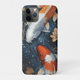 Serene Koi Fish with Lotus Flowers  iPhone 11 Pro Case