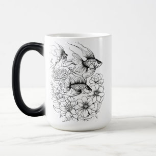 Serene Koi Pond Morphing Mug - 15 oz