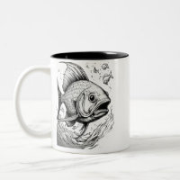 Serene Koi Pond Two-Tone Mug - 11 oz