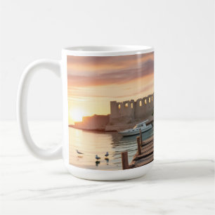 Serene Kyrenia Cyprus Sketch Watercolor Coffee Mug