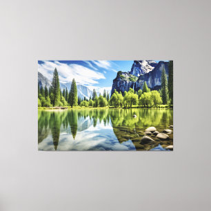 Serene Lagoon Canvas Print