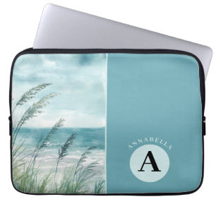 Serene lake landscape laptop sleeve
