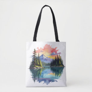 Serene Landscape Calm Tranquil Nature Outdoors Art Tote Bag