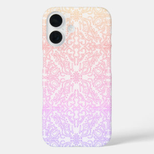 Serene Lavender & Mint Mandala Geometric Tile  iPhone 16 Case