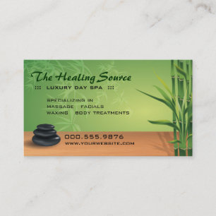 Serene Massage and Spa Appointment Card