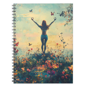 Serene Meditation at Sunrise (1) Notebook