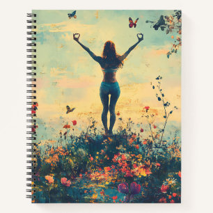 Serene Meditation at Sunrise (1) Notebook