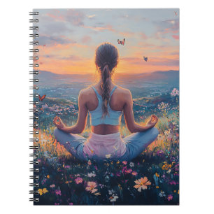 Serene Meditation at Sunrise (4) Notebook
